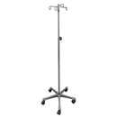 IV Stand Floor Stand 4 Hooks 5 Legs with Casters