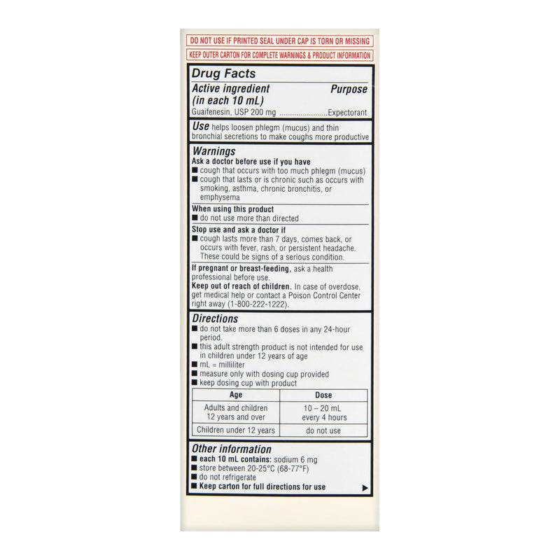 Cold and Cough Relief Foster & Thrive™ 200 mg / 5 mL Strength Syrup 4 oz.