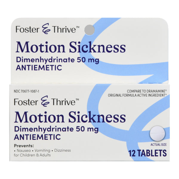 Nausea Relief Foster & Thrive™ 50 mg Strength Tablet 12 per Box