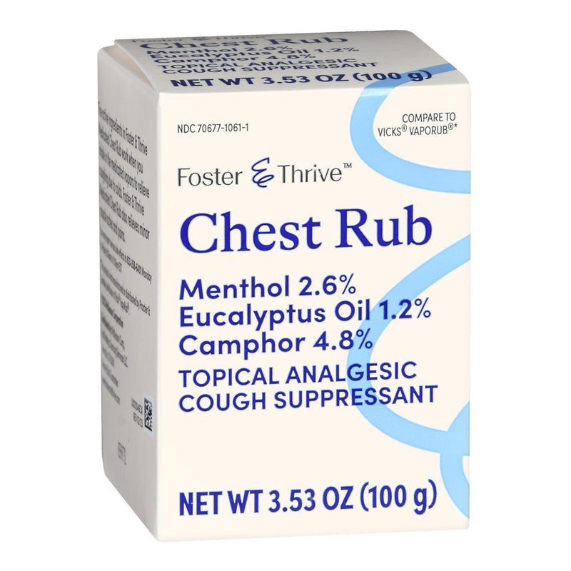 Chest Rub Foster & Thrive™ 4.8% - 1.2% - 2.6% Strength Ointment 3.5 oz.