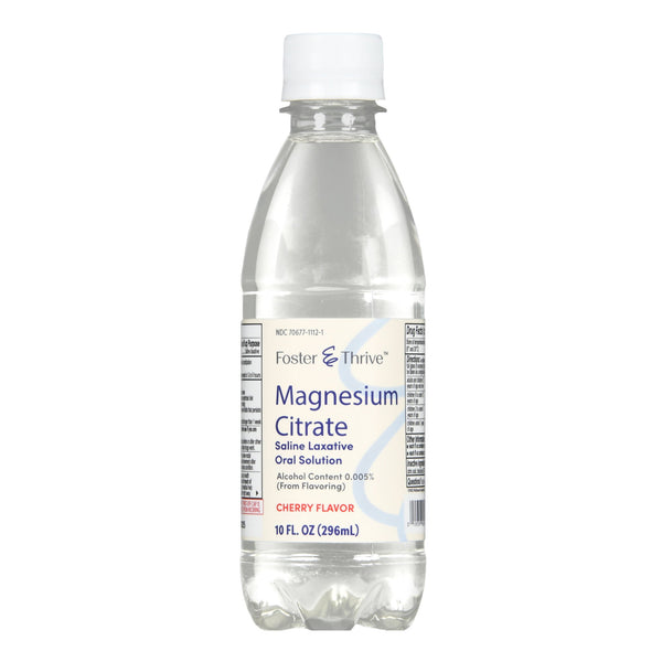 Laxative Foster & Thrive™ Cherry Flavor Oral Solution 10 oz. Magnesium Citrate