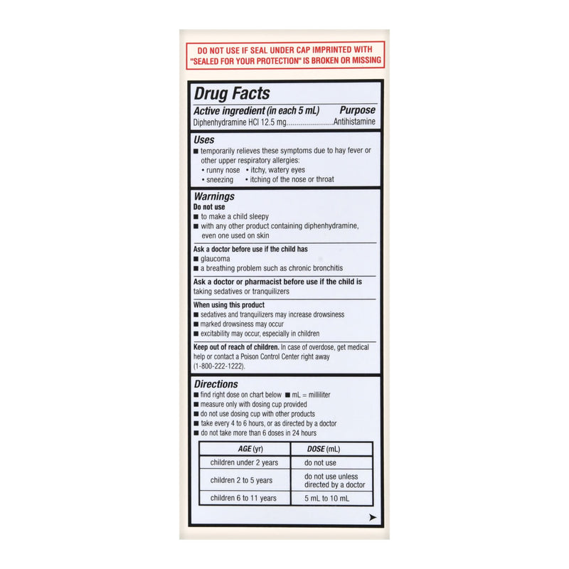 Children's Allergy Relief Foster & Thrive™ 12.5 mg / 5 mL Strength Liquid 4 oz.