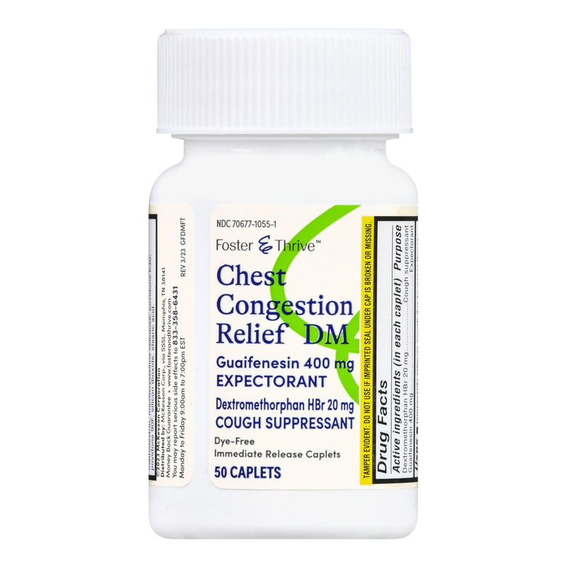 Cold and Cough Relief Foster & Thrive™ 400 mg - 20 mg Strength Tablet 50 per Box