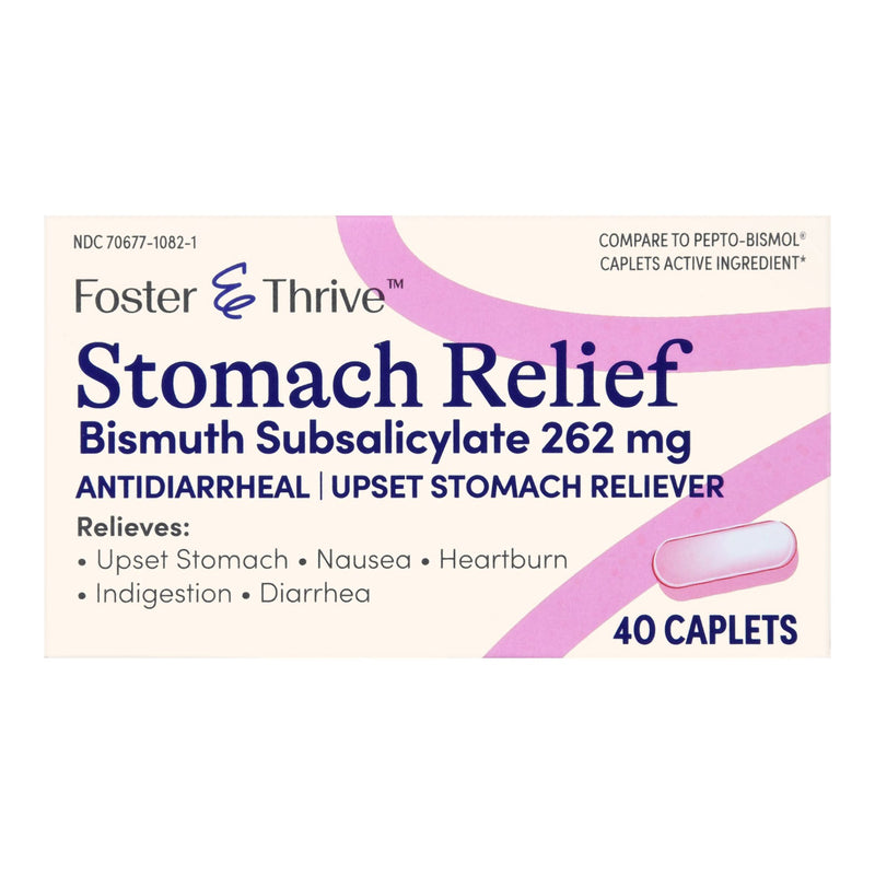 Anti-Diarrheal Foster & Thrive™ 262 mg Strength Caplet 40 per Bottle