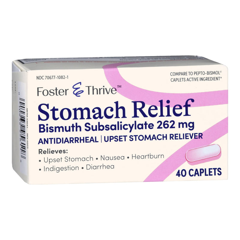 Anti-Diarrheal Foster & Thrive™ 262 mg Strength Caplet 40 per Bottle