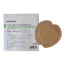 Foam Dressing McKesson 9 X 9 Inch With Border Waterproof Film Backing Silicone Gel Adhesive Sacral Sterile