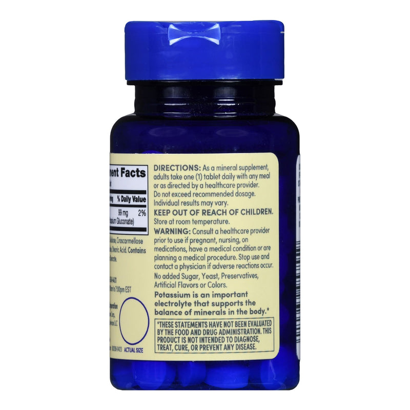 Dietary Supplement Foster & Thrive™ Potassium Gluconate 595 mg Strength Tablet 100 per Bottle