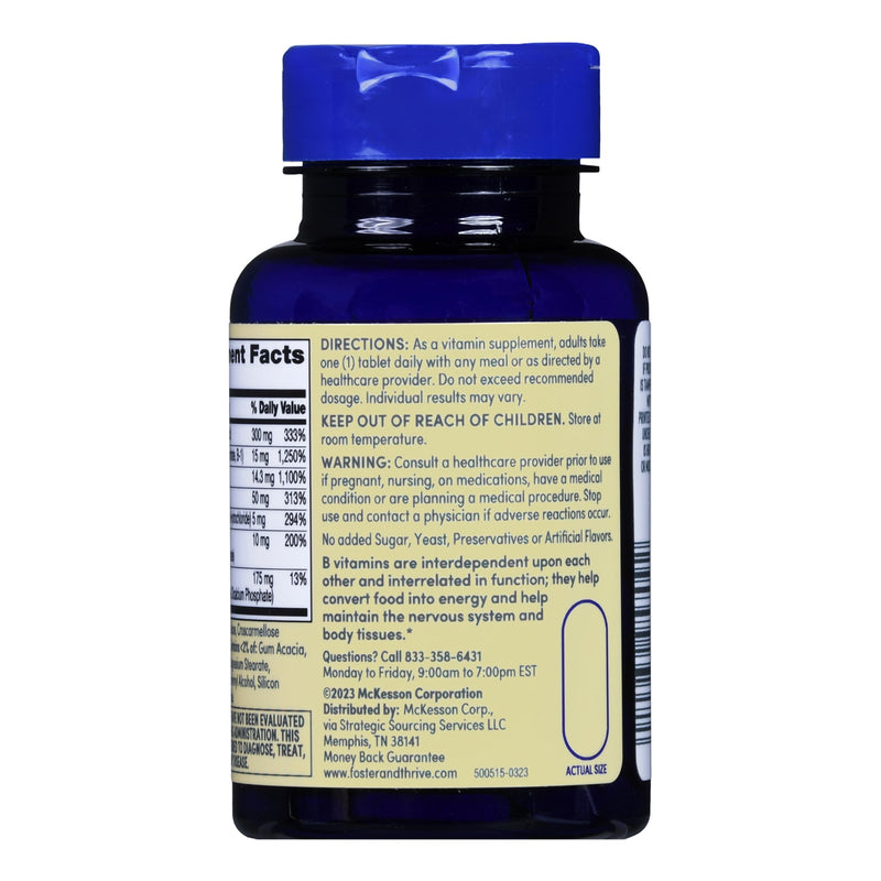 Multivitamin Supplement Foster & Thrive™ Vitamin B / Ascorbic Acid Tablet 100 per Bottle