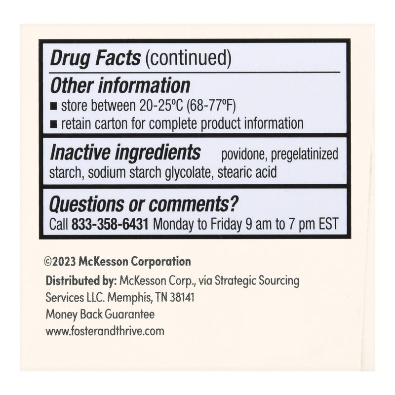 Pain Relief Foster & Thrive™ 325 mg Strength Acetaminophen Tablet 100 per Bottle