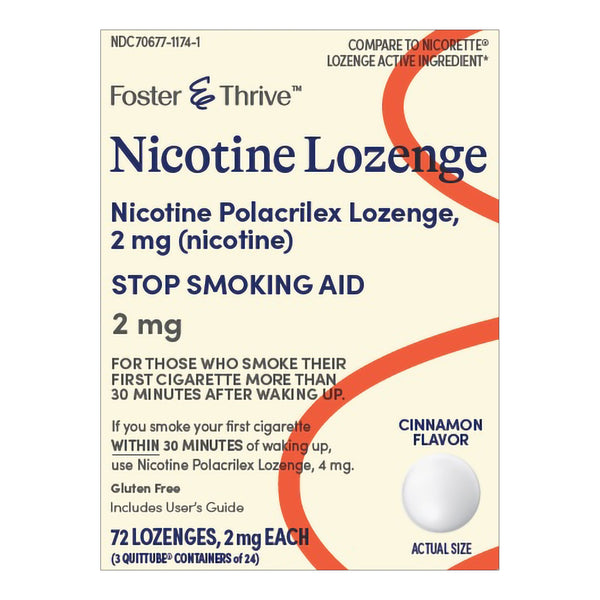 Stop Smoking Aid Foster & Thrive™ 2 mg Strength Lozenge