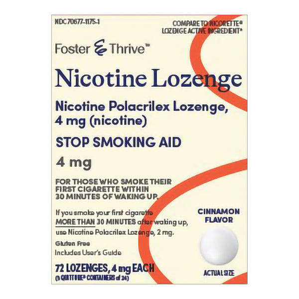Stop Smoking Aid Foster & Thrive™ 4 mg Strength Lozenge