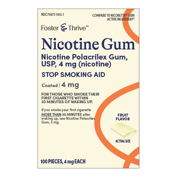 Stop Smoking Aid Foster & Thrive™ 4 mg Strength Gum