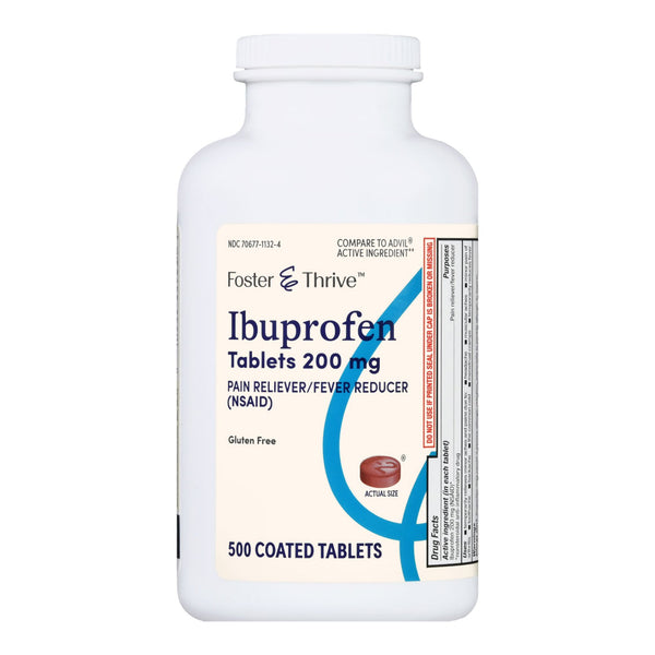 Pain Relief Foster & Thrive™ 200 mg Strength Ibuprofen Tablet 500 per Bottle