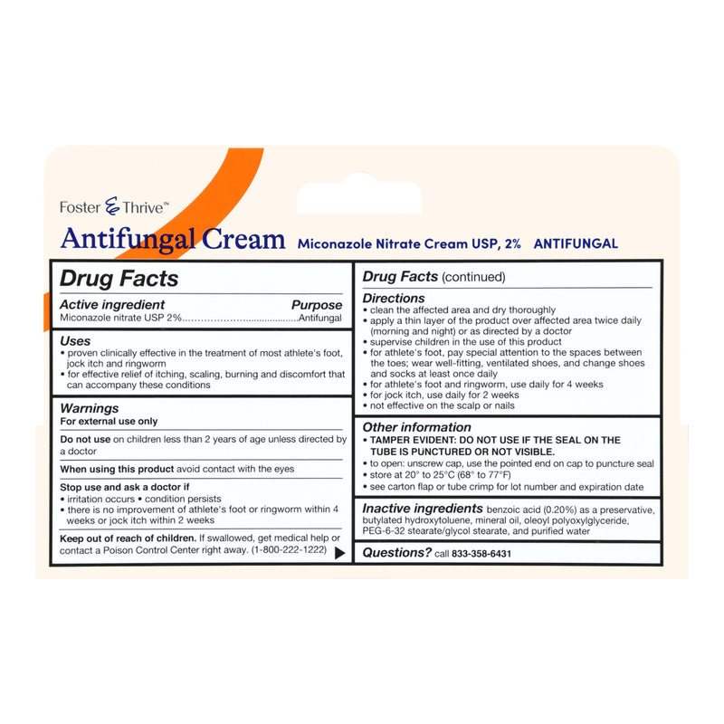 Antifungal Foster & Thrive™ 2% Strength Cream 1 oz. Tube