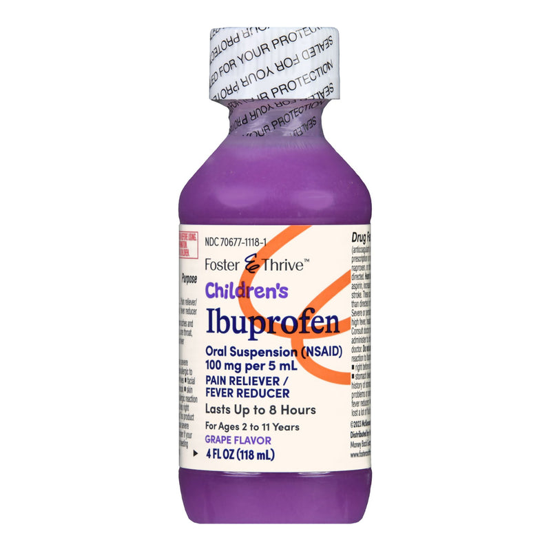 Children's Pain Relief Foster & Thrive™ 100 mg / 5 mL Strength Ibuprofen Oral Suspension 4 oz.