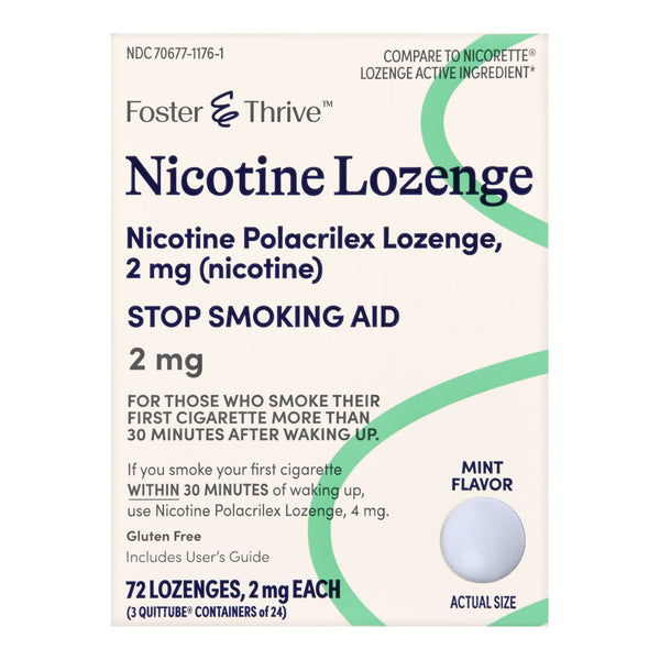 Stop Smoking Aid Foster & Thrive™ 2 mg Strength Lozenge