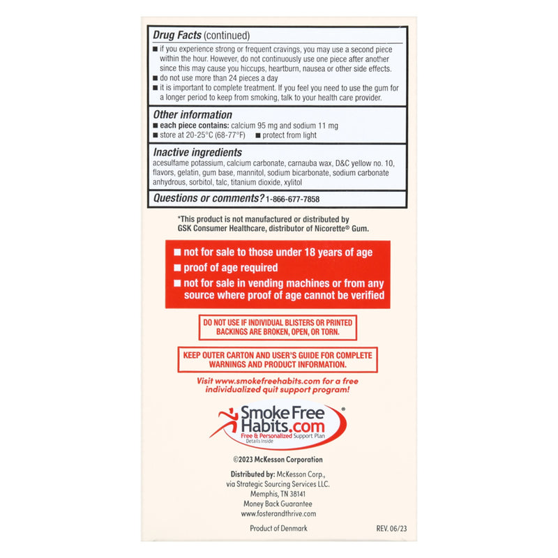 Stop Smoking Aid Foster & Thrive™ 4 mg Strength Gum