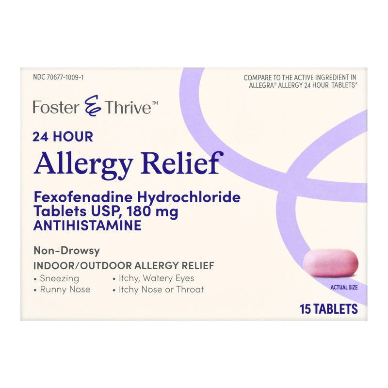 Allergy Relief Foster & Thrive™ 180 mg Strength Tablet 15 per Box