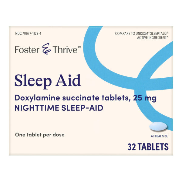 Sleep Aid Foster & Thrive™ 32 per Box Tablet 25 mg Strength