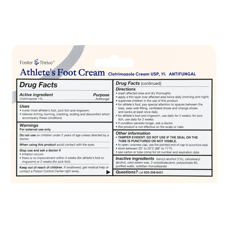 Antifungal Foster & Thrive™ 1% Strength Cream 1 oz. Tube