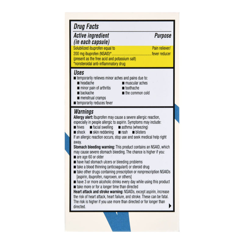 Pain Relief Foster & Thrive™ 200 mg Strength Ibuprofen Capsule 40 per Bottle
