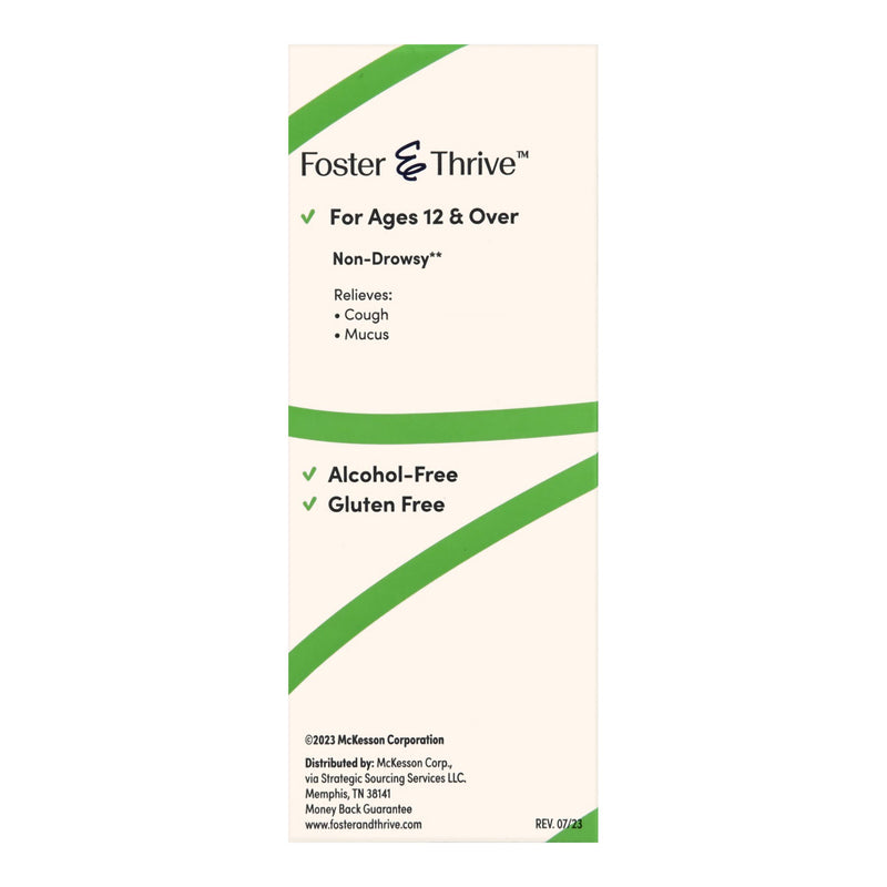 Cold and Cough Relief Foster & Thrive™ 20 mg; 400 mg / 20 mL Strength Liquid 4 oz.
