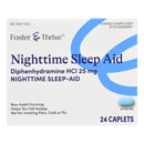 Sleep Aid Foster & Thrive™ 24 per Box Caplet 25 mg Strength