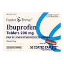 Pain Relief Foster & Thrive™ 200 mg Strength Ibuprofen Caplet 50 per Bottle
