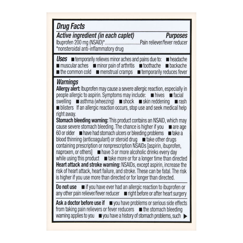 Pain Relief Foster & Thrive™ 200 mg Strength Ibuprofen Caplet 50 per Bottle