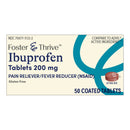 Pain Relief Foster & Thrive™ 200 mg Strength Ibuprofen Tablet 50 per Bottle