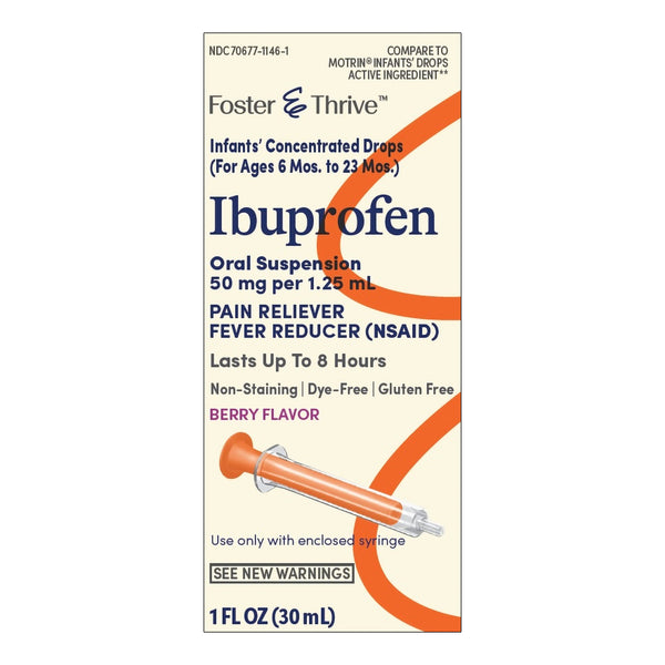 Infants' Pain Relief Foster & Thrive™ Ibuprofen Liquid 1 oz.