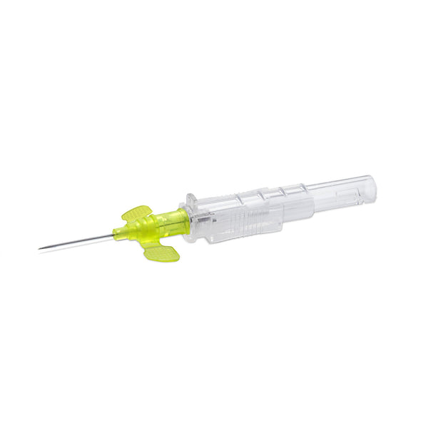 Peripheral IV Catheter Prevent® SLS 24 Gauge 3/4 Inch Polyurethane Winged Hub Non Blood Control Sliding Safety