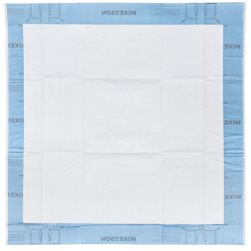 Disposable Underpad McKesson 30 X 36 Inch Super Absorbent Polymer Heavy Absorbency