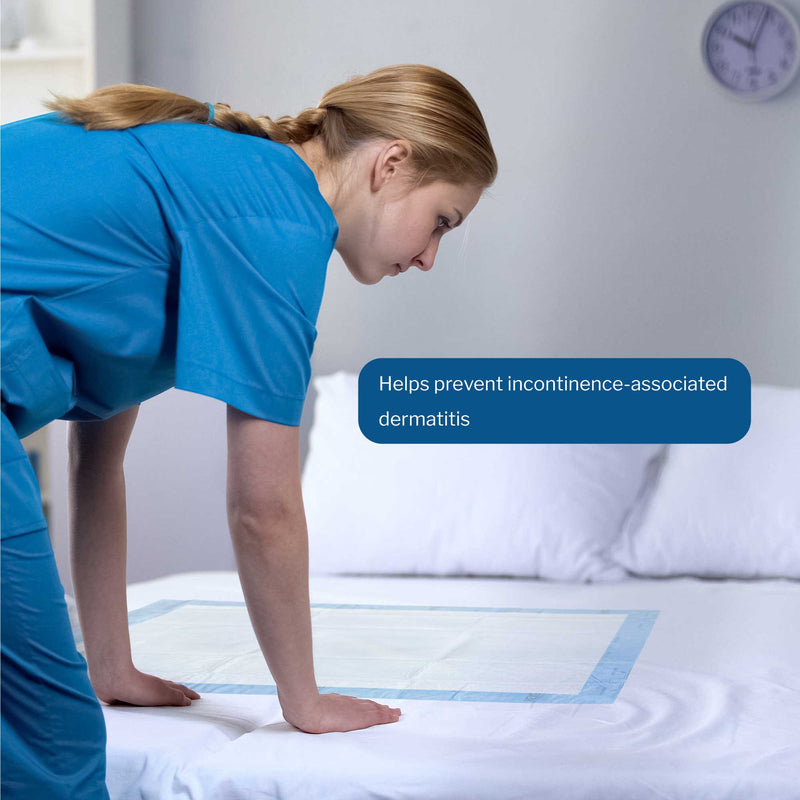 Disposable Underpad McKesson 30 X 36 Inch Super Absorbent Polymer Heavy Absorbency