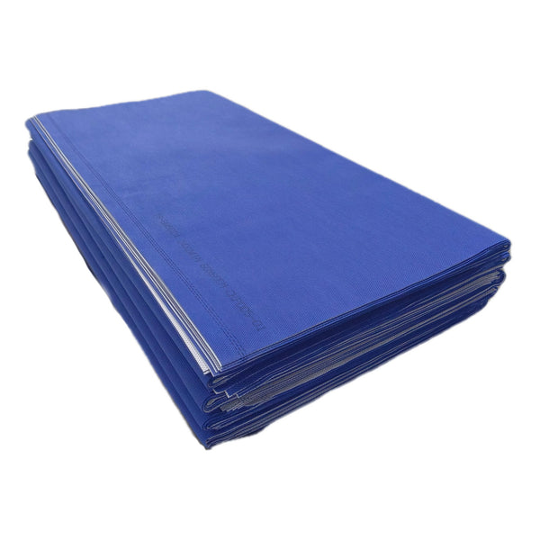 McKesson Sterilization Wrap White / Blue 24 X 24 Inch Dual Layer SMS Polypropylene