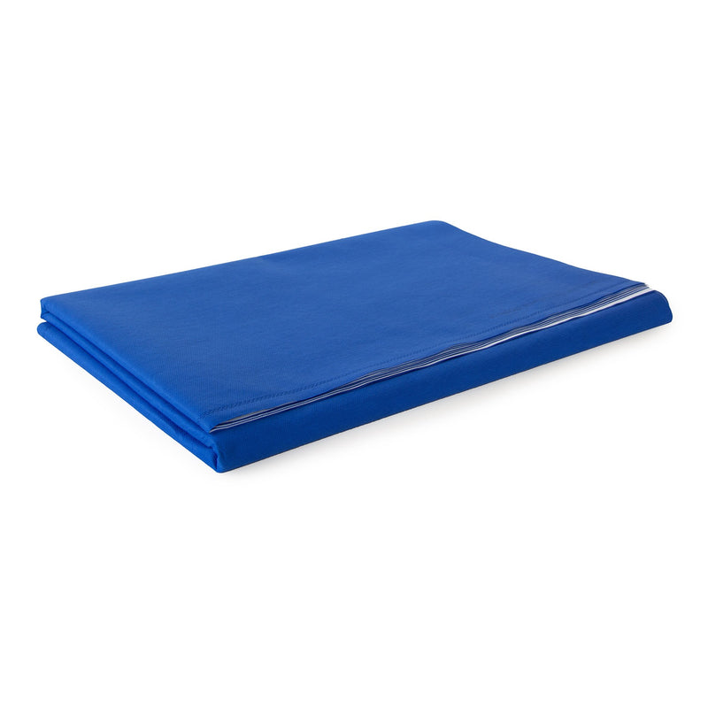 McKesson Sterilization Wrap White / Blue 45 X 45 Inch Dual Layer SMS Polypropylene