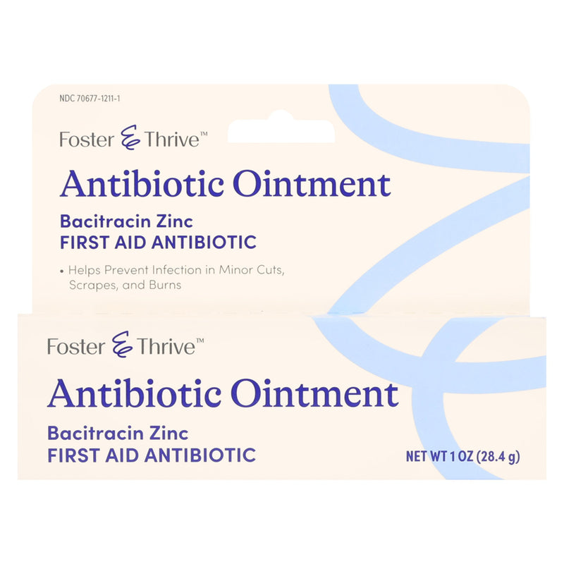 First Aid Antibiotic Bacitracin Foster & Thrive™ Ointment 1 oz. Tube