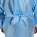Protective Procedure Gown McKesson X-Large Blue NonSterile Not Rated Disposable