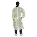 Protective Procedure Gown McKesson One Size Fits Most Yellow NonSterile AAMI Level 2 Disposable