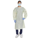 Protective Procedure Gown McKesson One Size Fits Most Yellow NonSterile AAMI Level 2 Disposable