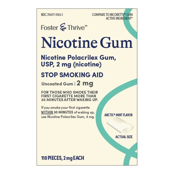 Stop Smoking Aid Foster & Thrive™ 2 mg Strength Gum