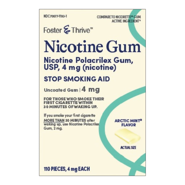 Stop Smoking Aid Foster & Thrive™ 4 mg Strength Gum