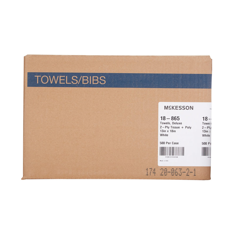 Procedure Towel McKesson 13 W X 18 L Inch White NonSterile