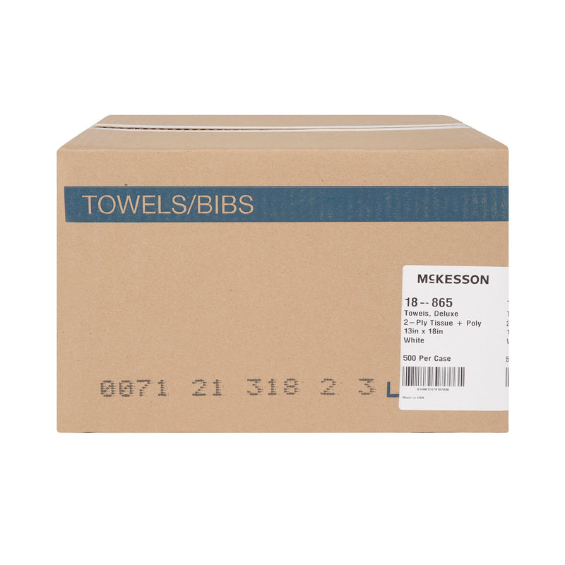 Procedure Towel McKesson 13 W X 18 L Inch White NonSterile