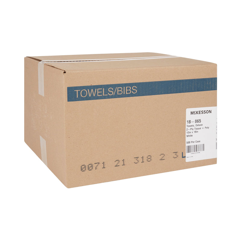 Procedure Towel McKesson 13 W X 18 L Inch White NonSterile