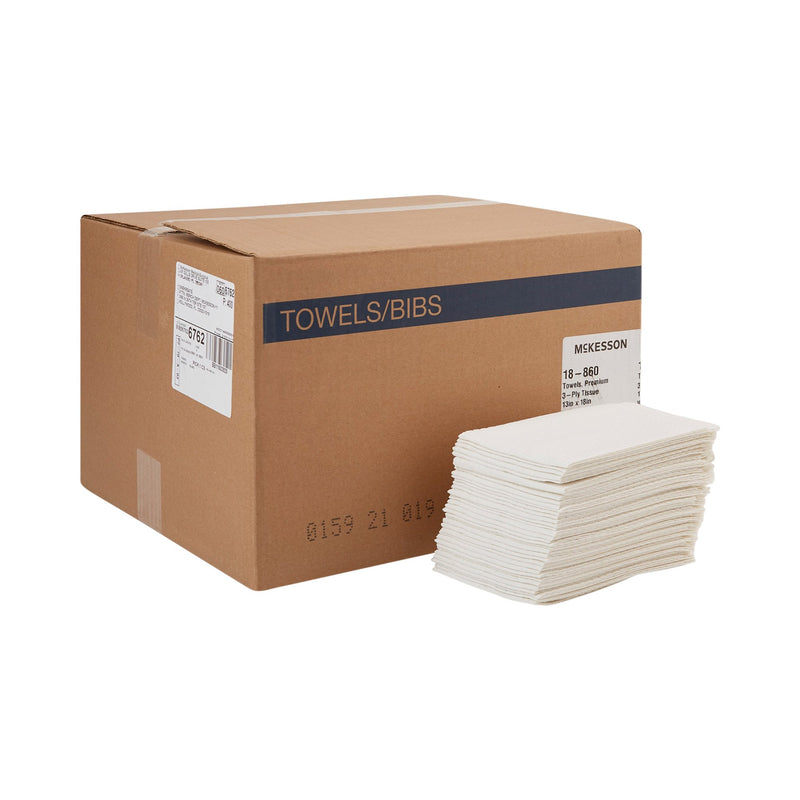 Procedure Towel McKesson 13 W X 18 L Inch White NonSterile