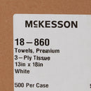 Procedure Towel McKesson 13 W X 18 L Inch White NonSterile