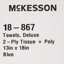 Procedure Towel McKesson 13 W X 18 L Inch Blue NonSterile