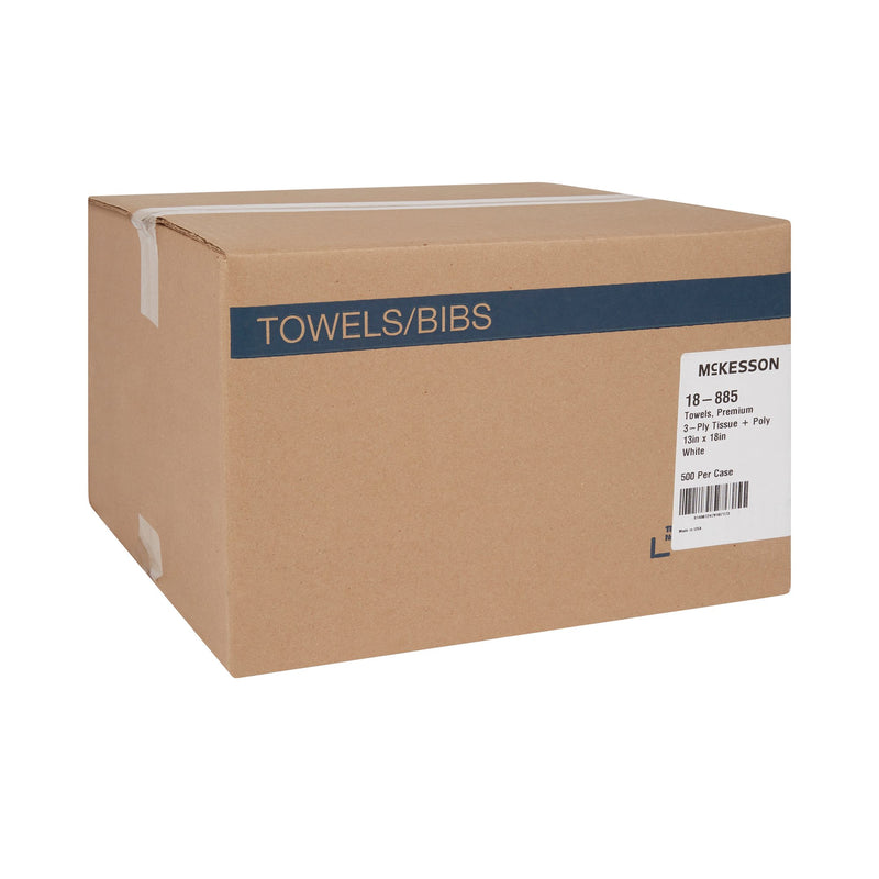 Procedure Towel McKesson 13 W X 18 L Inch White NonSterile