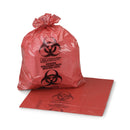Biohazard Waste Bag McKesson 40 to 45 gal. Red Polyethylene 17 X 23 X 46 Inch